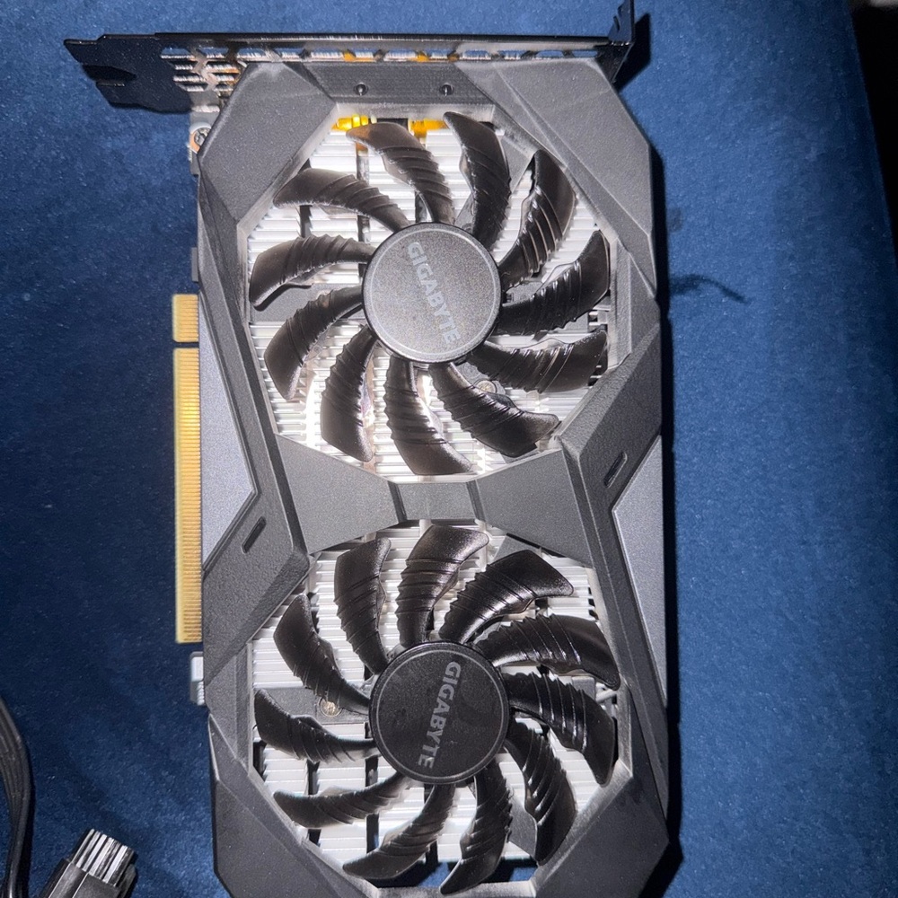 GIGABYTE Dual-Fan Black and Silver Graphics Card